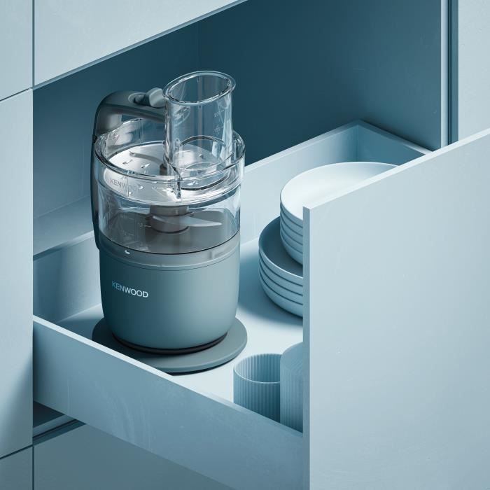 Robot multifunzione KENWOOD FDP22.000GY - 1 velocit� + Pulse - 650W - vasca 1,3L + accessori