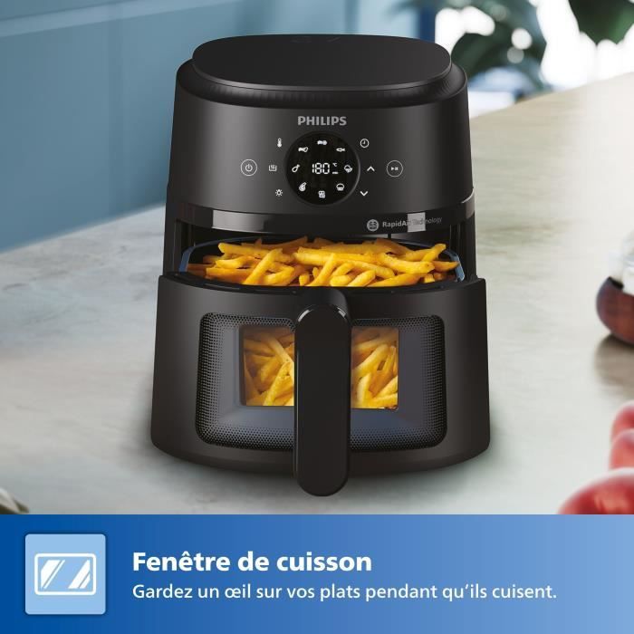 AirFryer - PHILIPS - Serie 2000 - NA220/00 - 4,2 L - 1500 W - 13 modalit� - Nero