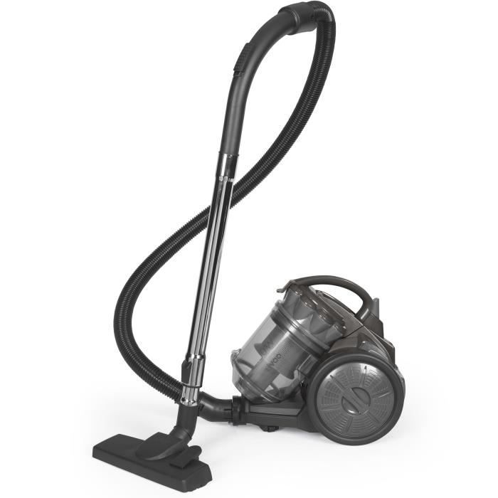 Aspirapolvere multiciclonico senza sacco - LIVOO - DOH136G - 700 W - 16 kPa - 78 dB - 3 L - Filtro lavabile - Grigio