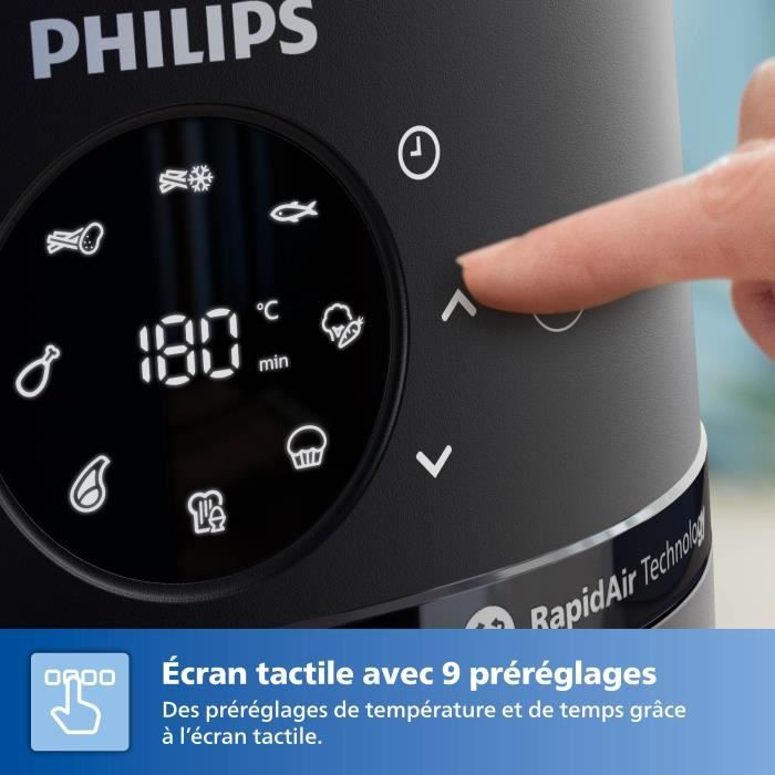 Friggitrice senza olio - PHILIPS - AirFryer NA230/00 - Capacit� 6,2L - 13 programmi di cottura - 1700W