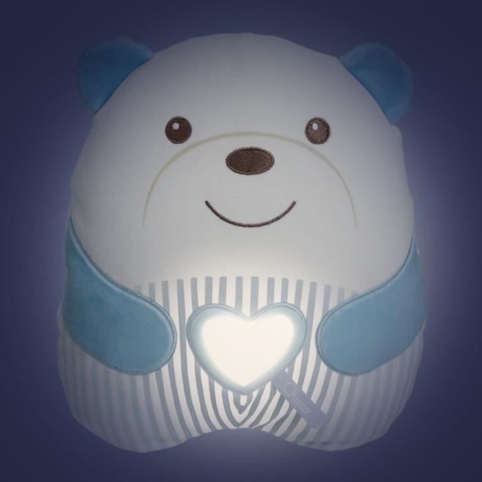 Orsetto di peluche morbido - CHICCO - Blu - Dalla nascita