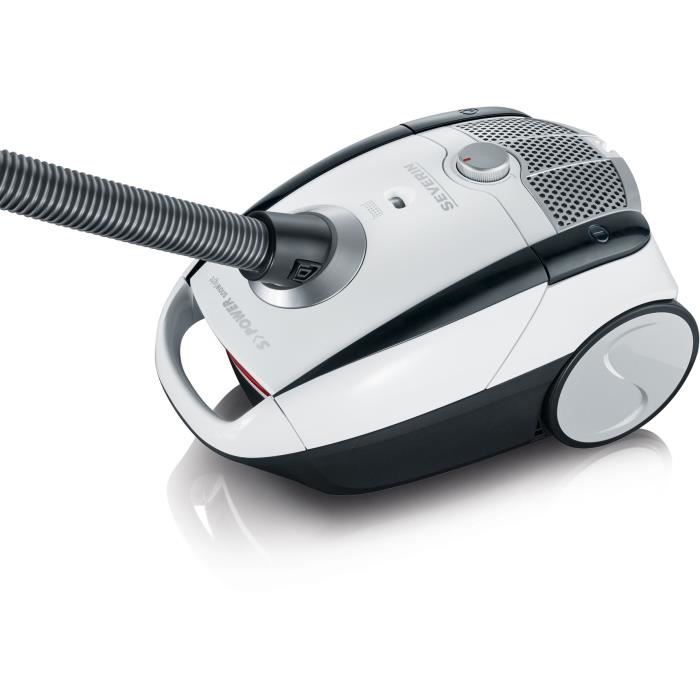 SEVERIN BC7035 Aspirapolvere con sacco, Capacit� del sacco in microfibra con chiusura igienica: 2 L, Spazzola acustica morbida + Spazzola parquet XL