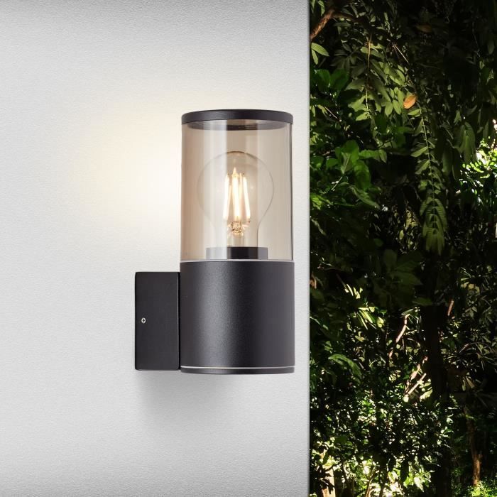 Applique esterna Sergioro, Depoli Black, E27 20W, Bulb non incluso