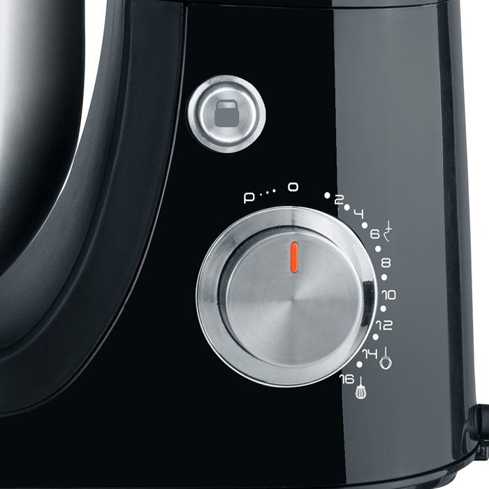 Impastatrice planetaria - CONTINENTAL EDISON - CERP800B2 - 800 W - 4,3 L - 10 velocit� + funzione a impulsi - Nera