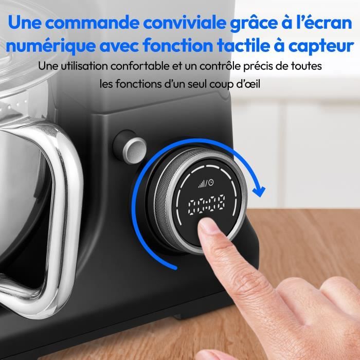 Robot da cucina 3 in 1 - MEDION - MD18430 - 1200 W - 5 L - 8 velocit� - Funzione tritatutto - Nero