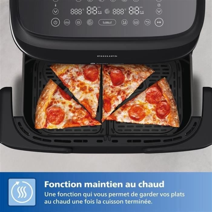 Friggitrice ad aria PHILIPS XXL NA351/00 - Capacit� 7,1 l - Doppia vasca - 6 programmi preimpostati - 2450 W