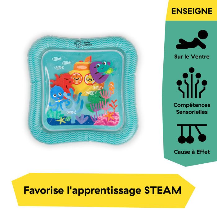 Tappetino per l'acqua - BABY EINSTEIN Ocean Explorers Sensory Splash Water Mat - Giochi sulla pancia o da seduti - da 0 a 36 mesi