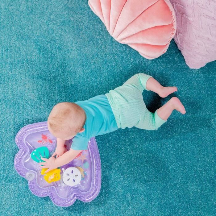DISNEY BABY -ARIEL- Tappetino per l'acqua per neonati, gioco sensoriale e di sviluppo, gonfiabile, facile da pulire, pieghevole, giocattolo dalla nascita