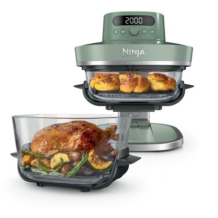 Friggitrice ad aria - NINJA - CRISPI PRO - Capacit� 5,7 L + 2,3 L - 5 programmi - 2100 W - Verde
