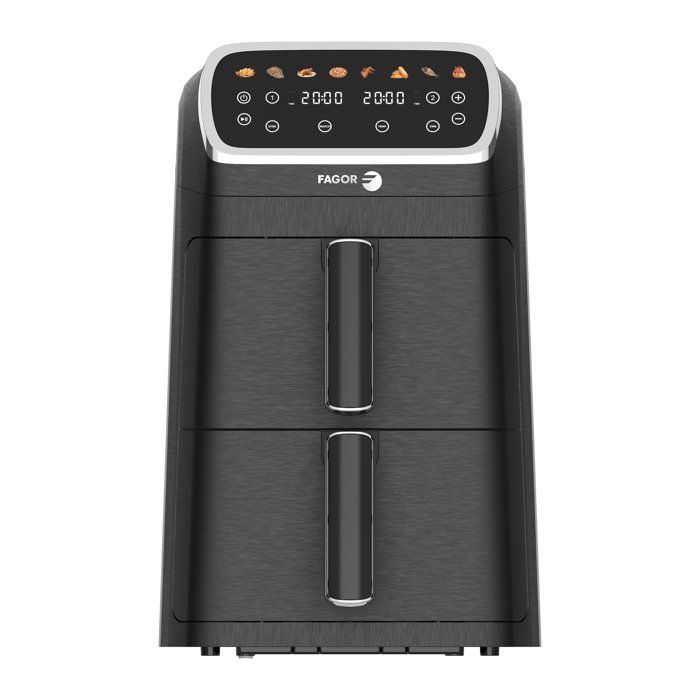 Friggitrice ad aria - FAGOR - FG7503 - Capacit� 8 litri - Doppio serbatoio da 4 litri - 8 programmi - 2600 W