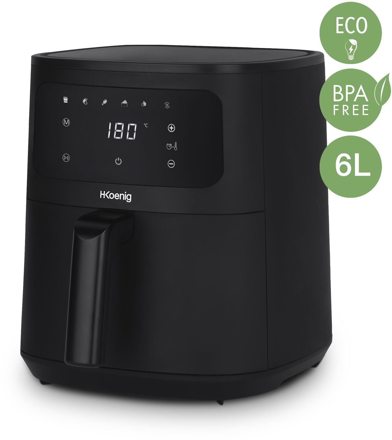 Friggitrice senza olio HKoeNIG - FRY860 - Capacit� 6 l - 6 programmi di cottura - 1500 W