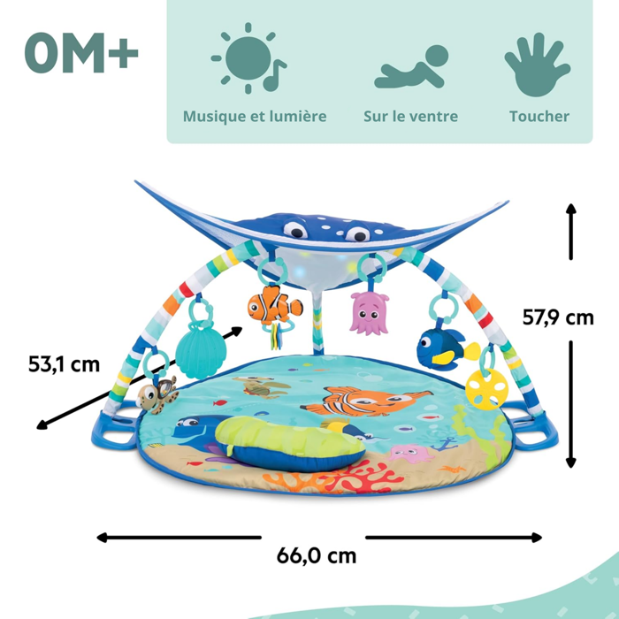 DISNEY BABY Nemo Tappetino risveglio con luce Mr. Ray Ocean �