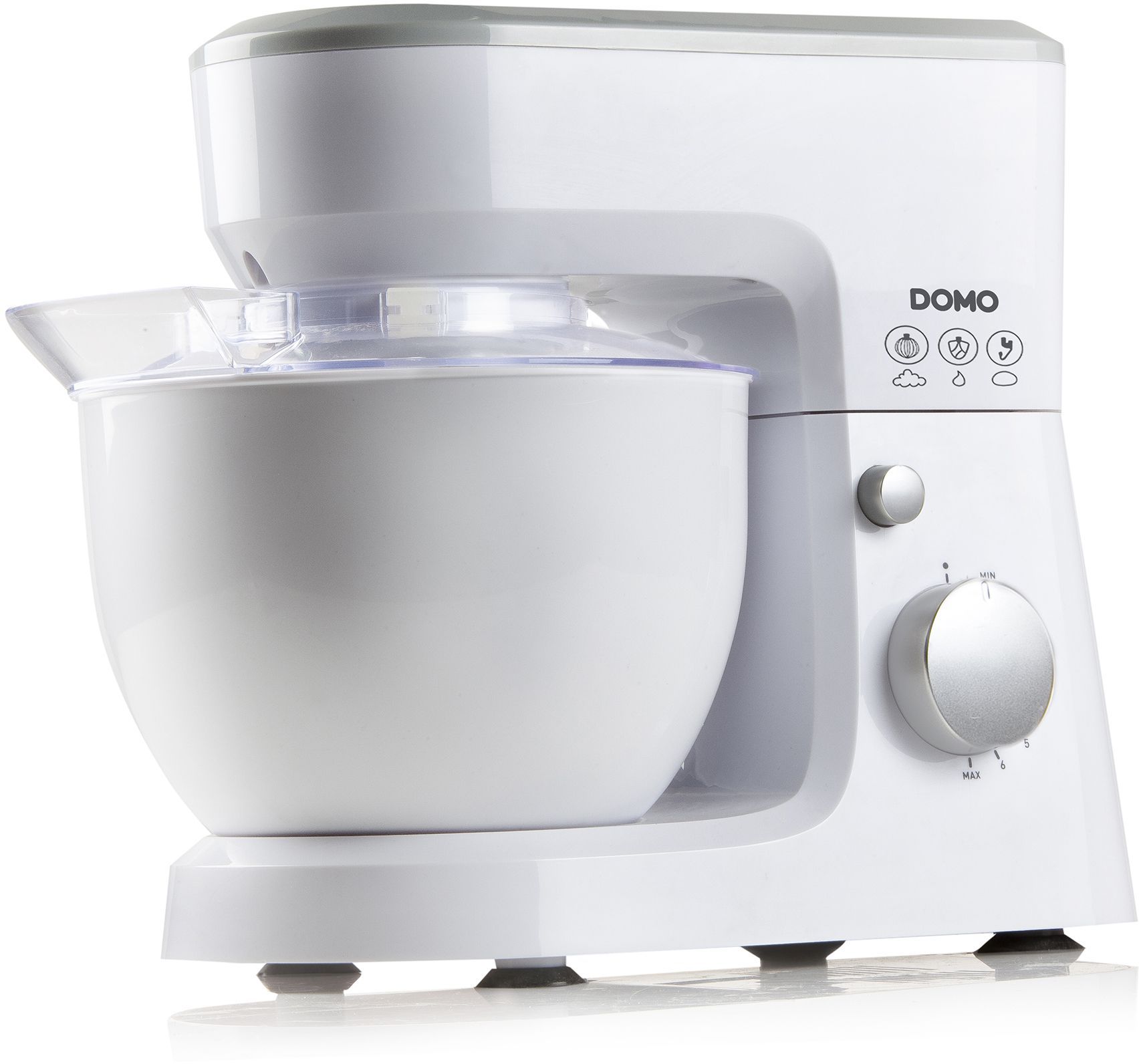 Impastatrice planetaria - DOMO - DO9241KR - 600 W - 6 velocit� - 4 L - Bianco