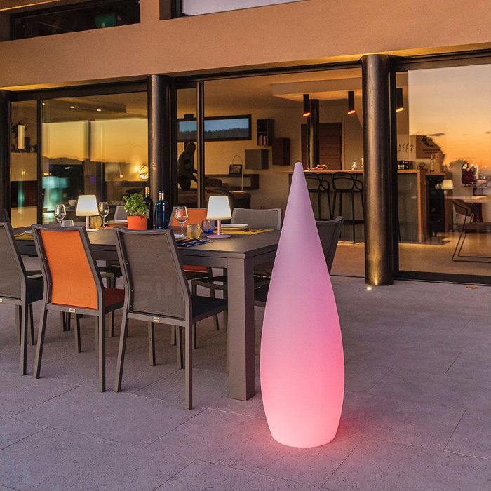 Lampada da terra wireless RGB per esterni CLASSY, altezza 120 cm
