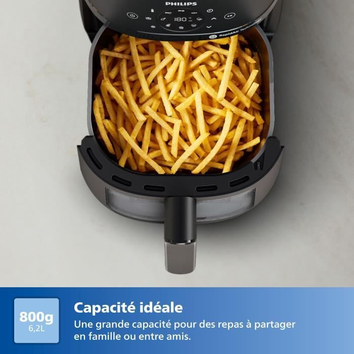Friggitrice senza olio - PHILIPS - AirFryer NA230/00 - Capacit� 6,2L - 13 programmi di cottura - 1700W