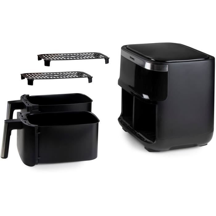 Domo Hot Air Fryer - Do537fr - 2 x 4 L - 85 � A 200 � - 8 Programmi automatici - L40 x W 40 x H 36 cm