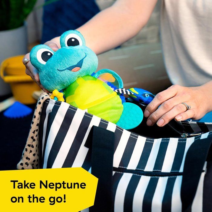 Peluche BABY EINSTEIN Ocean Explorers Neptune's Sensory Sidekick, dalla nascita