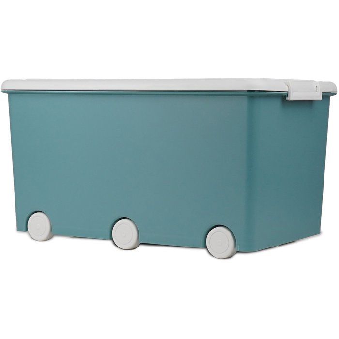 Cassapanca portaoggetti - THERMOBABY - PLAYBOX - Maxi - Verde azzurro