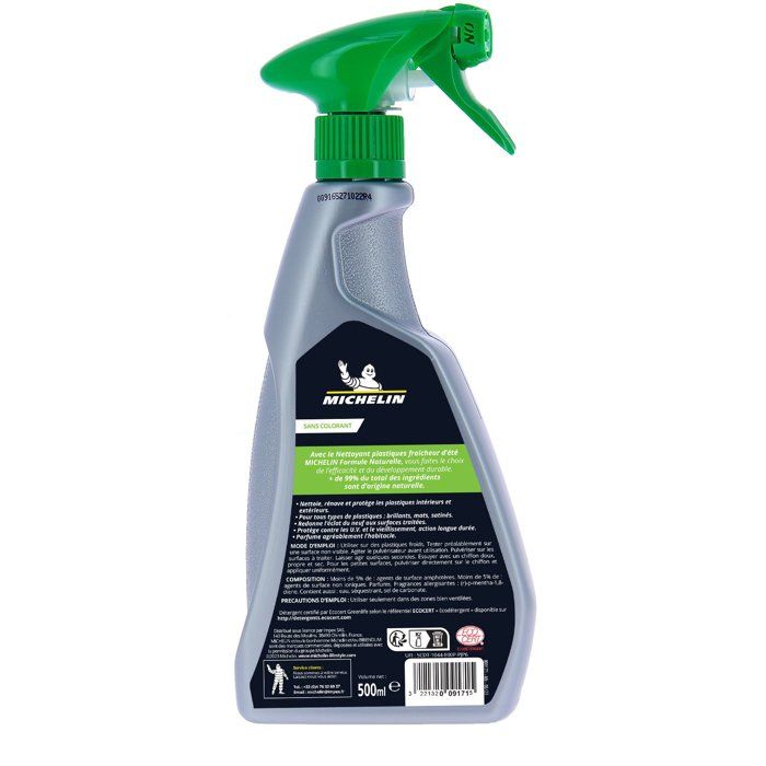 MICHELIN - Detergente ecologico per plastica - Freschezza estiva - 500 ml