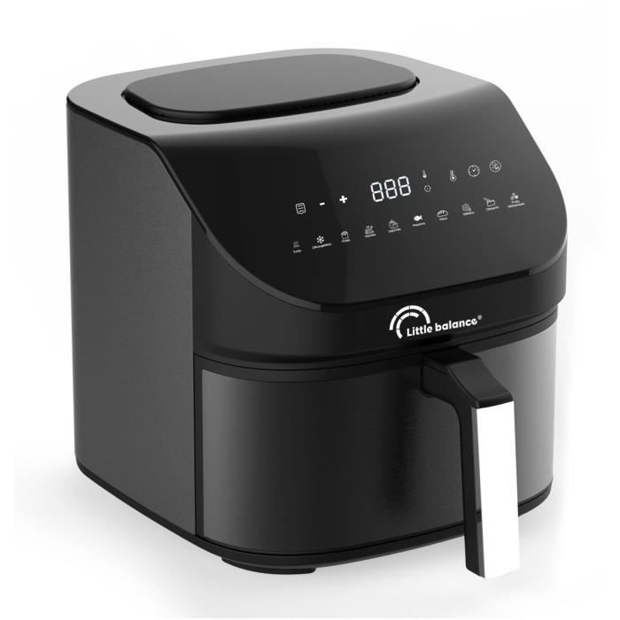 Friggitrice dietetica - LITTLE BALANCE - Crousty light XL - 7 L - 1600 W - 10 programmi - Nero