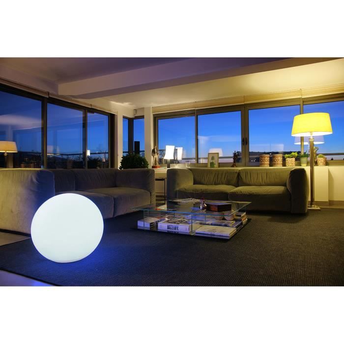 Lumisky - Balla luminosa a cavo per led all'esterno - Bobby White - �60cm Culot E27