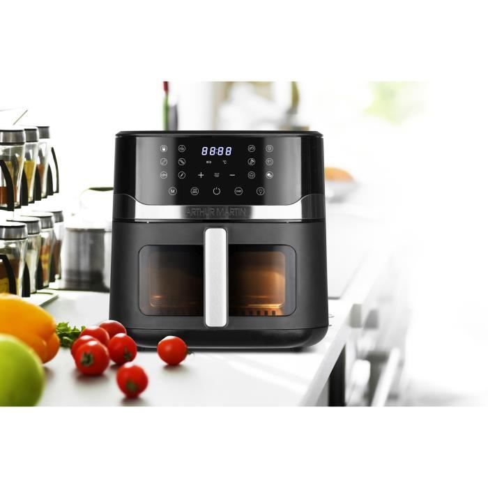 Freidora sin aceite Arthur Martin 10L 1800W negra - ampaf1800