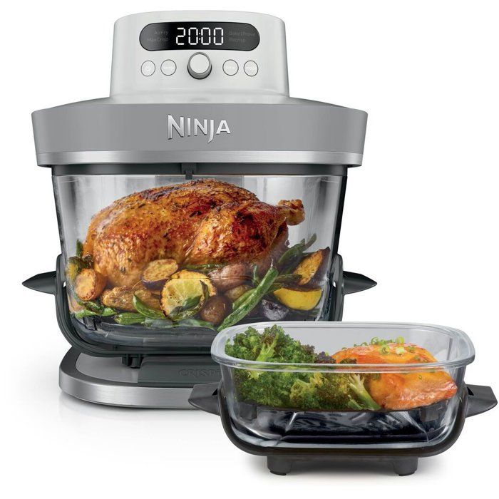 Friggitrice ad aria - NINJA - CRISPI PRO - Capacit� 5,7 L + 2,3 L - 5 programmi - 2100 W - Bianca