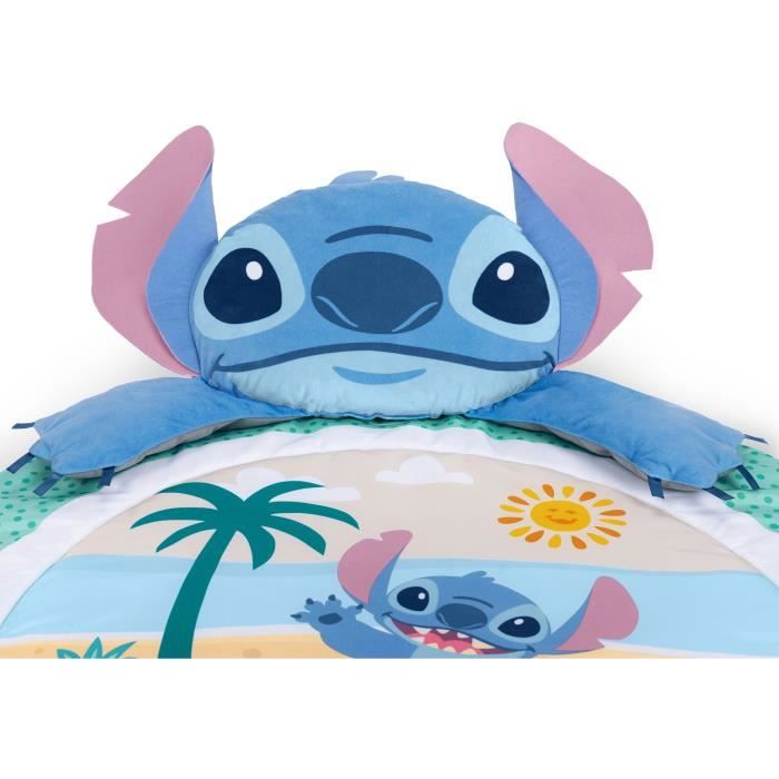 DISNEY BABY - STITCH - Alfombra de juego para beb�, evolutiva, arco con juguetes sensoriales, peluche, espejo, coj�n Stitch, sonajero