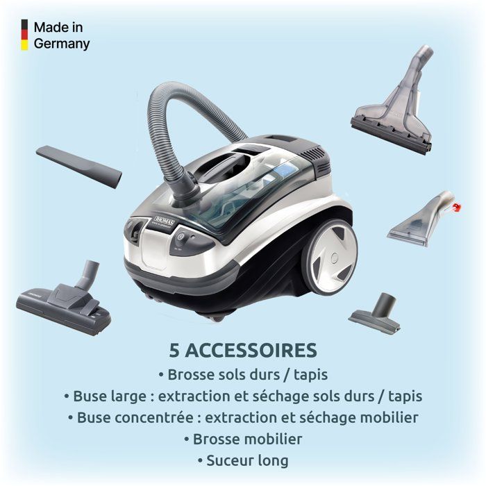 Aspirapolvere smacchiatore 2 in 1 - THOMAS - Aquatic Panda - 1700W max - 83 dB(A)