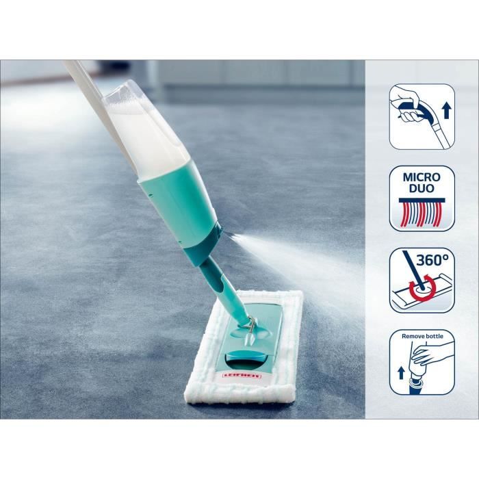 LEIFHEIT Easy Spray XL 56690 - Scopa spray comfort con serbatoio sul manico