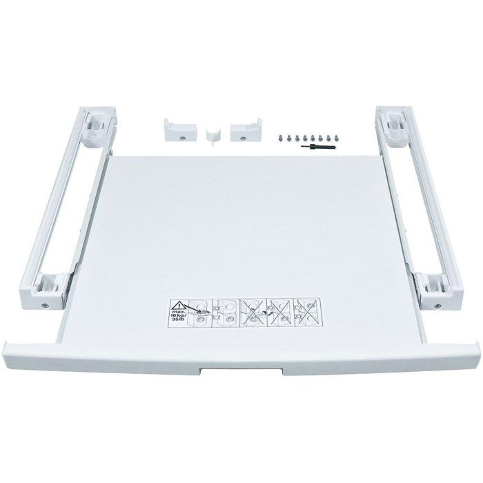 Kit di impilamento - BOSCH - WTZ11400 - Con vassoio scorrevole - 60 cm - Bianco