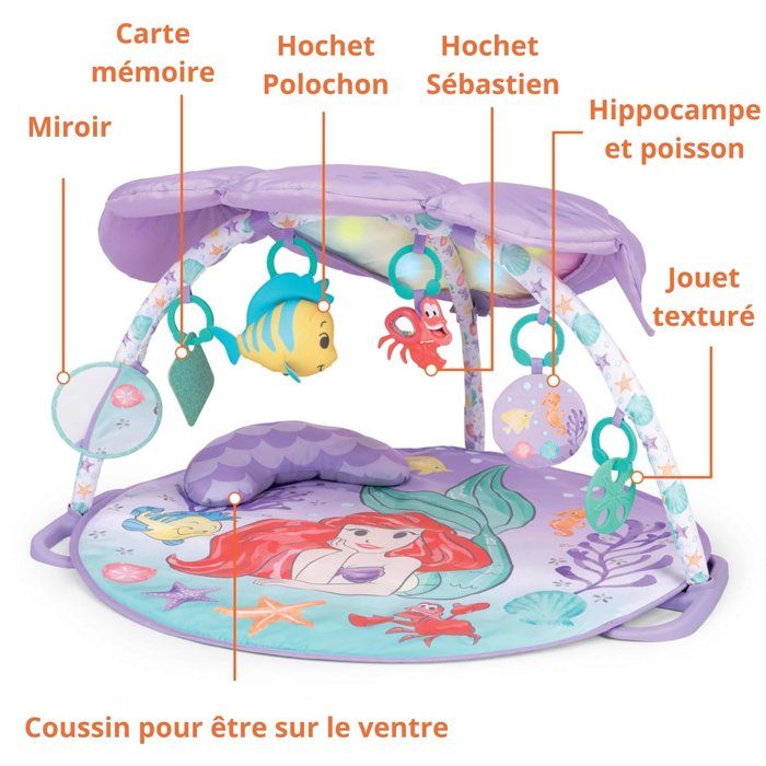 Disney Baby Awakening Carpet La Petite Sirene- 48 x 81 x 81 cm - Multicolor - Birth