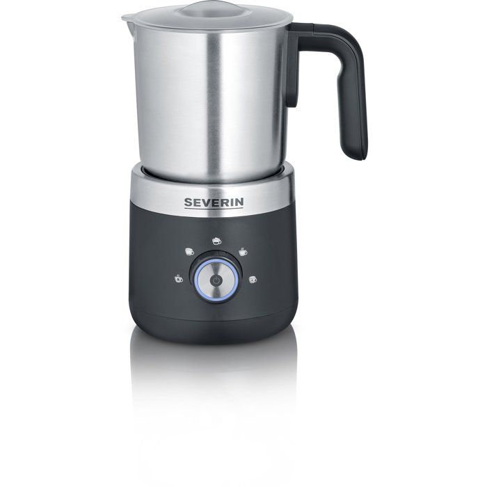 Montalatte a induzione - SEVERIN - SM3588 - Montalatte caldo o freddo, 300 ml, acciaio inox - 550 W - Acciaio inox/Nero