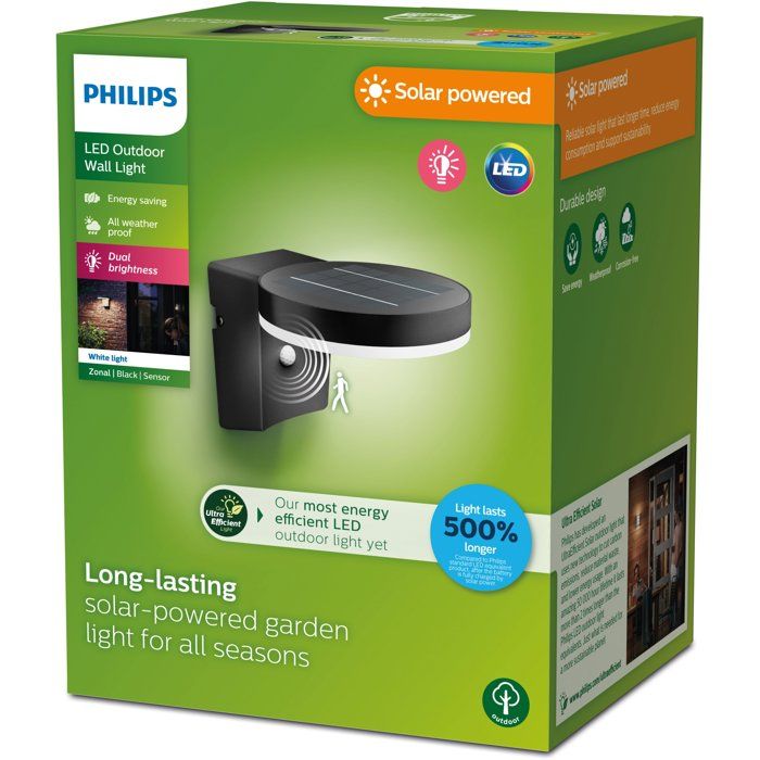 Applique da parete - PHILIPS - Zonale - Solare rotonda - Ultra efficiente