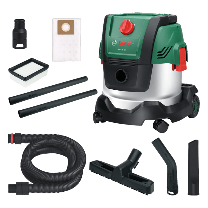 Aspirapolvere universale BOSCH - PAS 15-220PRS - 1300W - 65 l/s - Serbatoio 15L - 220 mbar
