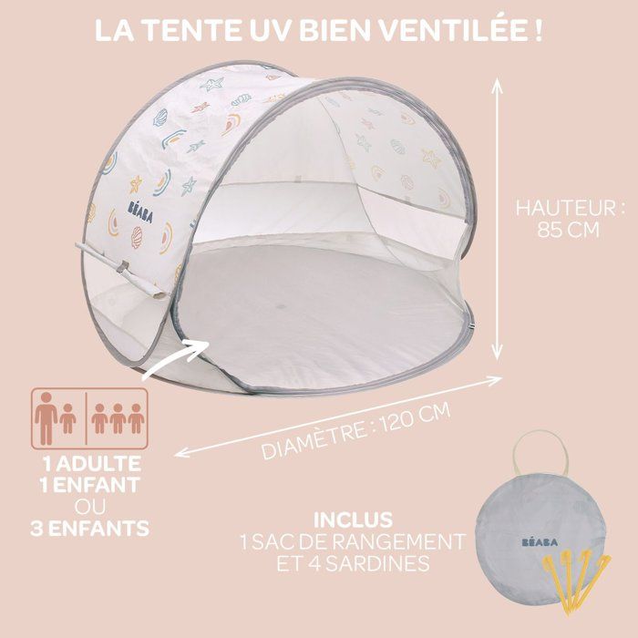 Tenda resistente ai raggi UV - BEABA - Breezy - Terreno argilloso