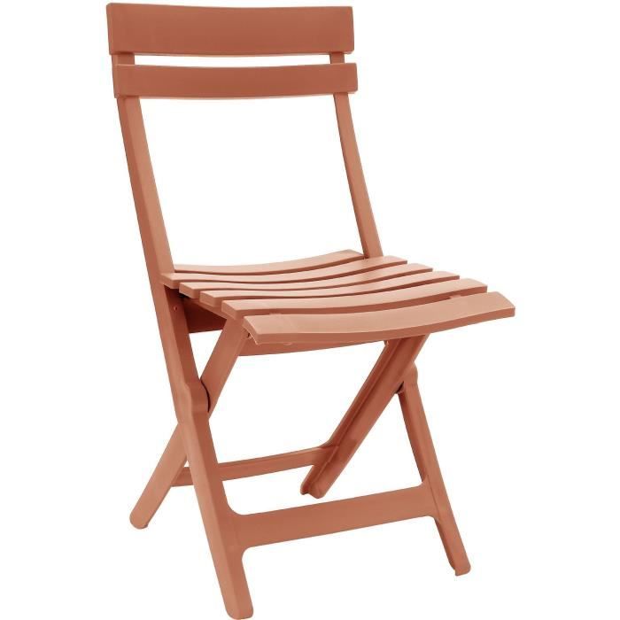 Sedia pieghevole - GROSFILLEX - MIAMI - Terracotta