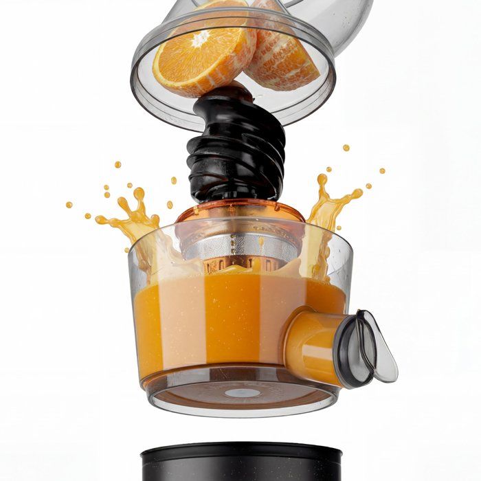Estrattore di succo extra lento Vitamin+ - HKoeNIG - GSX24 - 400 W - 1 L - Nero
