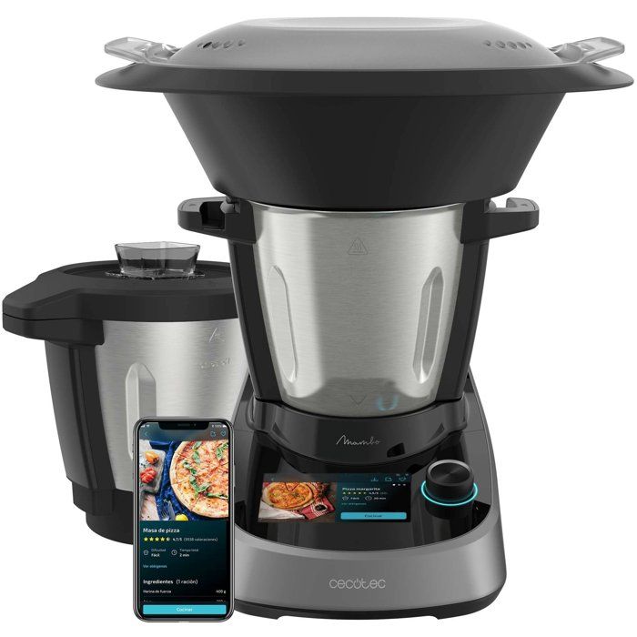 Robot da cucina - CECOTEC - Mambo Touch con ciotola Habana - 1600 W - 3,3 L - 37 funzioni - Grigio