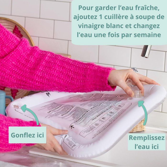 Tappetino per l'acqua per neonati - DISNEY BABY - PRINCIPESSE - Gioco sensoriale ed educativo - Gonfiabile - Dalla nascita - Facile da pulire