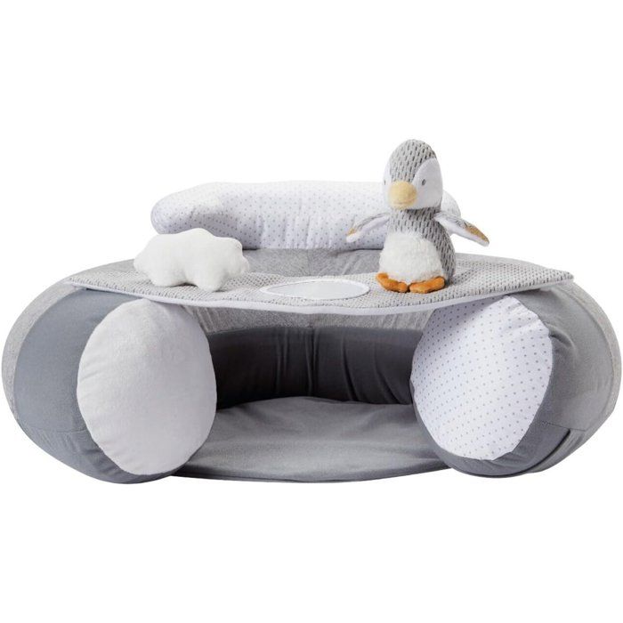 Seggiolino gonfiabile - NUBY - Sit & Play sul pavimento - Vassoio rimovibile - Dai 6 mesi - Grigio