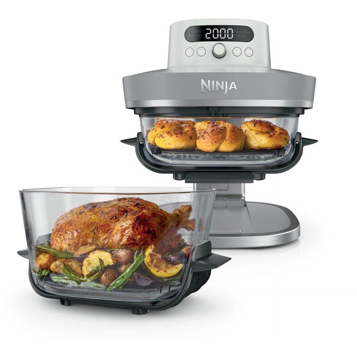Friggitrice ad aria - NINJA - CRISPI PRO - Capacit� 5,7 L + 2,3 L - 5 programmi - 2100 W - Bianca