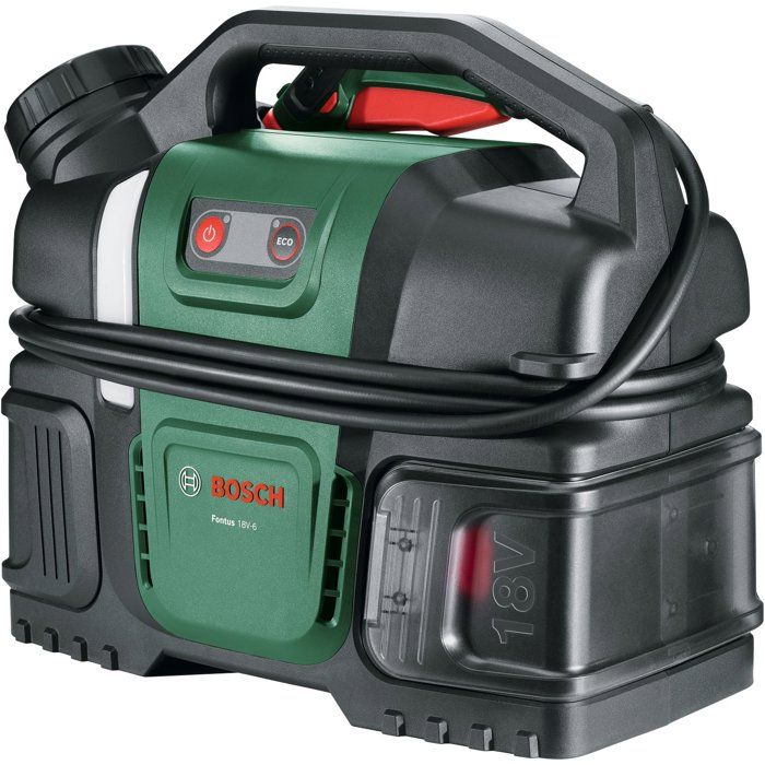 Idropulitrice a batteria BOSCH (per biciclette) - Fontus 18V-6 - Batteria 18V 2.0Ah + caricabatteria AL1820 - Serbatoio 6L