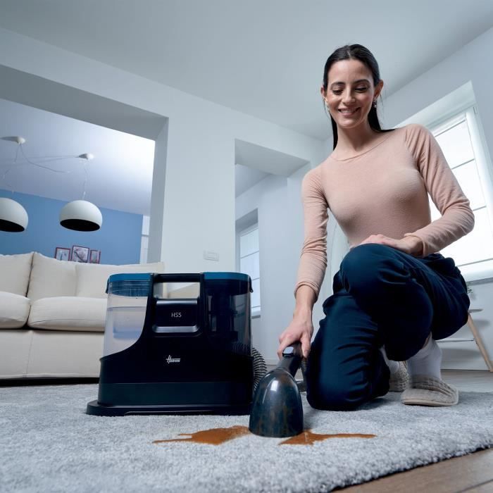 HOOVER HS500 Smacchiatore e Shampoo - Lava e asciuga tappeti, moquette, divani, tessuti, sedili auto - Potente 400 W