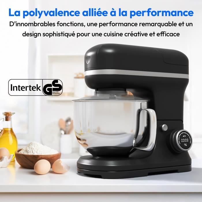 Robot da cucina 3 in 1 - MEDION - MD18430 - 1200 W - 5 L - 8 velocit� - Funzione tritatutto - Nero