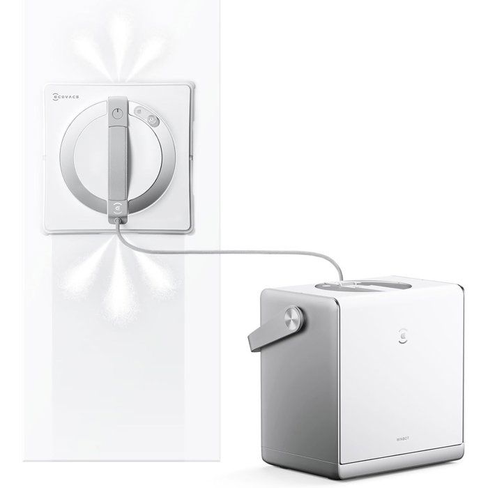 ECOVACS W2s OMNI - Robot lavavetri con stazione di ricarica - Pulizia intelligente TruEdge da bordo a bordo - Ricarica durante il funzionamento