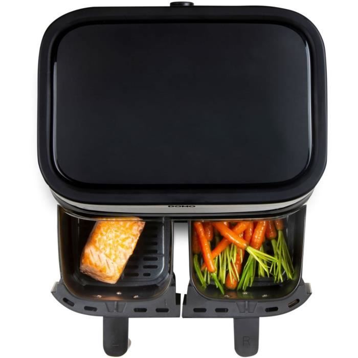 Domo Hot Air Fryer - Do537fr - 2 x 4 L - 85 � A 200 � - 8 Programmi automatici - L40 x W 40 x H 36 cm