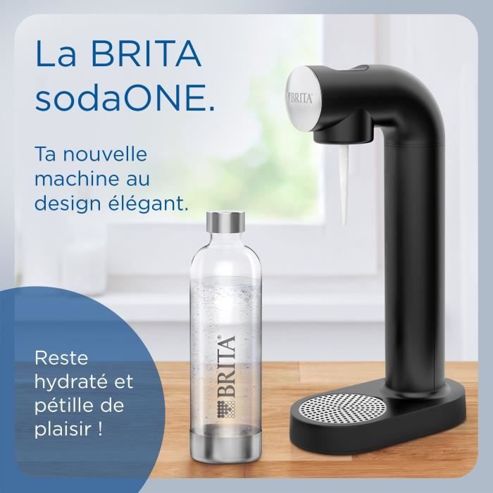 BRITA sodaONE macchina per acqua frizzante - nera