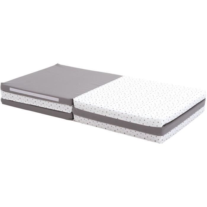 Tappeto da gioco XL - CANDIDE - Scalabile 5 in 1 - Grigio / Stelle