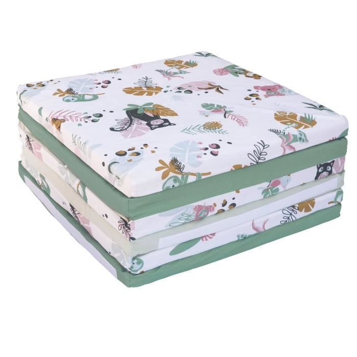 TINEO Maxi Tappeto Malin Jungle Buddies 5 in 1 - Evolutivo - Sfoderabile - 180x200 cm - Nuova collezione